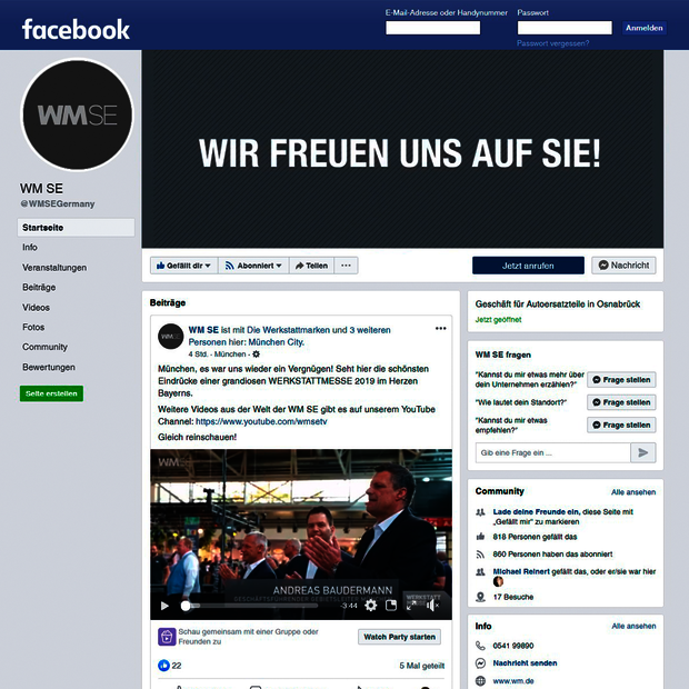 Systemzentrale - Facebook WMSE